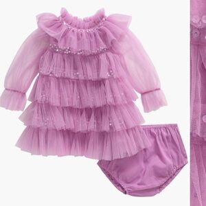 Tutu Du Monde Lavender Ruffle Dress